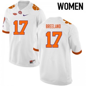 Women Bashaud Breeland White CFP Champs College Football #17 Jersey 630471-235