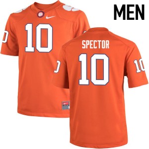 Men Baylon Spector Orange Clemson College Football #10 Jersey 112282-510