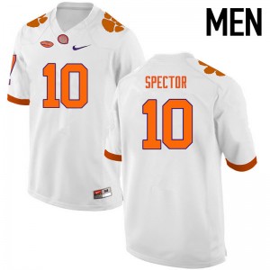 Men Baylon Spector White Clemson College Football #10 Jersey 679670-247