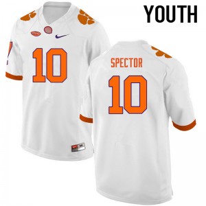 Youth Baylon Spector White Clemson National Championship College Football #10 Jersey 908563-331