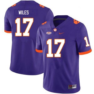 Men Billy Wiles Purple CFP Champs College Football #17 Jersey 712710-236