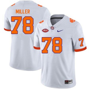 Men Blake Miller White Clemson National Championship College Football #78 Jersey 930193-994
