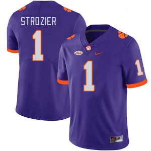 Men Branden Strozier Purple CFP Champs College Football #1 Jersey 299097-456