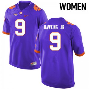 Women Brian Dawkins Jr. Purple CFP Champs College Football #9 Jersey 133518-279