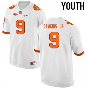 Youth Brian Dawkins Jr. White CFP Champs College Football #9 Jersey 234552-270