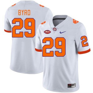 Men Chase Byrd White Clemson University College Football #29 Jersey 535912-114