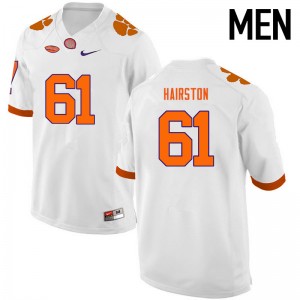 Men Chris Hairston White Clemson College Football #61 Jersey 659805-959