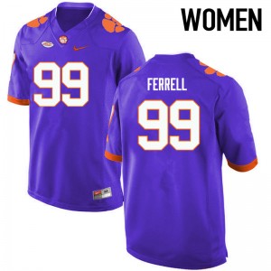 Women Clelin Ferrell Purple CFP Champs College Football #99 Jersey 341971-204