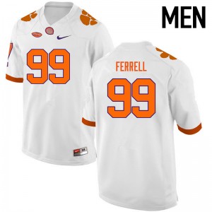 Men Clelin Ferrell White Clemson University College Football #99 Jersey 887402-491