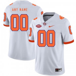Men Custom White Clemson College Football #00 Jersey 436664-632