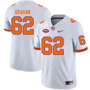 Men Connor Graham White CFP Champs College Football #62 Jersey 517452-791