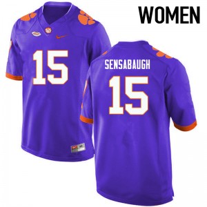 Women Coty Sensabaugh Purple Clemson College Football #15 Jersey 110264-185