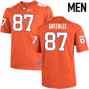 Men D.J. Greenlee Orange Clemson National Championship College Football #87 Jersey 176155-778