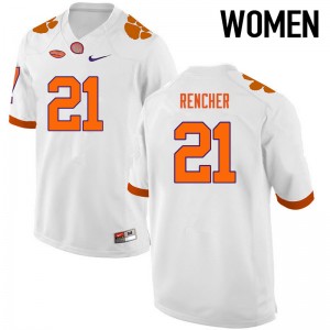 Women Darlen Rencher White CFP Champs College Football #21 Jersey 604891-371