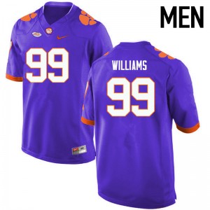 Men DeShawn Williams Purple Clemson University College Football #99 Jersey 105729-214