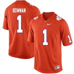 Men Demarkcus Bowman Orange Clemson National Championship College Football #1 Jersey 983279-762