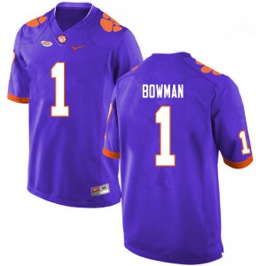 Men Demarkcus Bowman Purple CFP Champs College Football #1 Jersey 324993-849