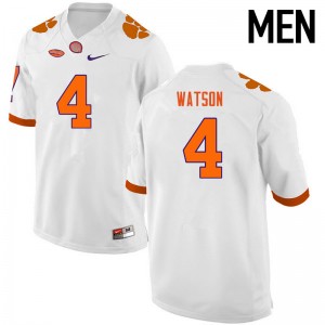 Men Deshaun Watson White Clemson National Championship College Football #4 Jersey 202279-599