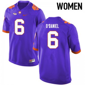 Women Dorian ODaniel Purple Clemson Tigers College Football #6 Jersey 794260-449