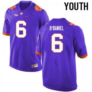 Youth Dorian ODaniel Purple Clemson National Championship College Football #6 Jersey 429942-348