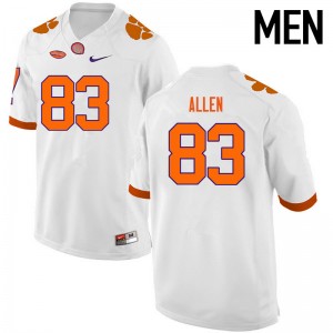 Men Dwayne Allen White Clemson Tigers College Football #83 Jersey 260057-815