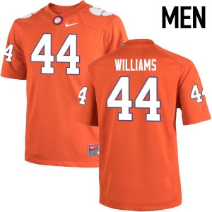 Men Garrett Williams Orange Clemson National Championship College Football #44 Jersey 149171-290