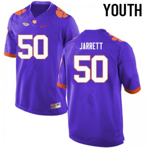 Youth Grady Jarrett Purple Clemson National Championship College Football #50 Jersey 975885-674