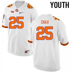 Youth J.C. Chalk White CFP Champs College Football #25 Jersey 650193-692