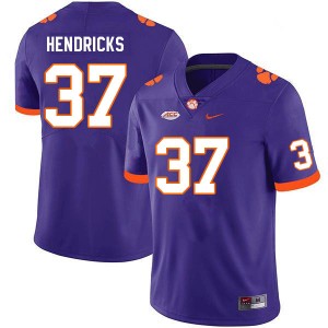 Men Jacob Hendricks Purple CFP Champs College Football #37 Jersey 843684-753