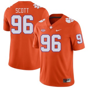 Men Jaheim Scott Orange CFP Champs College Football #96 Jersey 676479-459