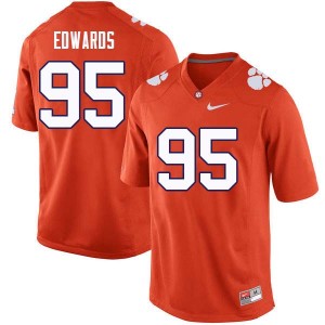Men James Edwards Orange CFP Champs College Football #95 Jersey 961681-306