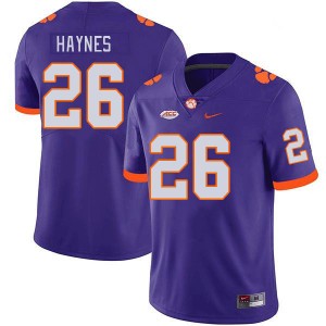 Men Jay Haynes Purple CFP Champs College Football #26 Jersey 200410-346