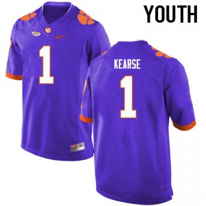 Youth Jayron Kearse Purple Clemson University College Football #1 Jersey 814677-354