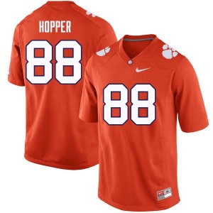 Men Jayson Hopper Orange Clemson University College Football #88 Jersey 850534-828