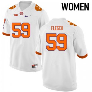 Women Jeb Flesch White CFP Champs College Football #59 Jersey 532576-196
