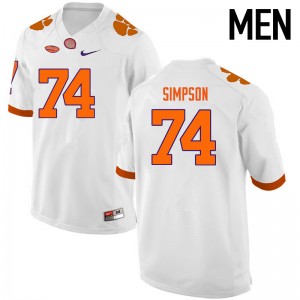 Men John Simpson White CFP Champs College Football #74 Jersey 695853-922