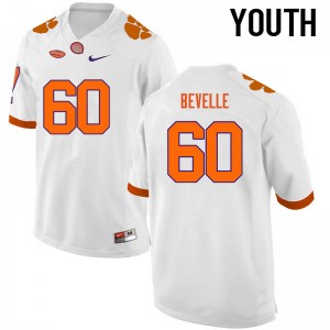 Youth Kelby Bevelle White CFP Champs College Football #60 Jersey 963700-396
