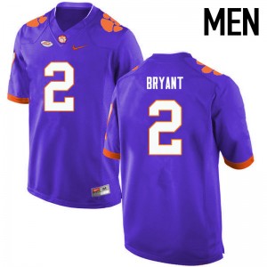 Men Kelly Bryant Purple Clemson University College Football #2 Jersey 405121-900