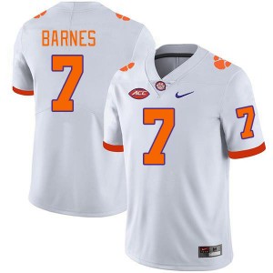 Men Khalil Barnes White Clemson National Championship College Football #7 Jersey 710152-623