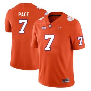 Men Kobe Pace Orange Clemson College Football #7 Jersey 765016-269