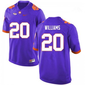 Men LeAnthony Williams Purple Clemson Tigers College Football #20 Jersey 684938-547