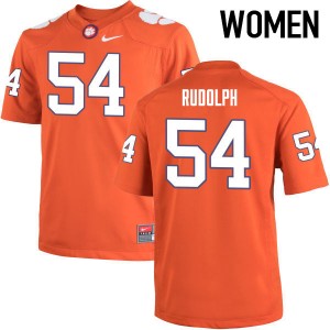 Women Logan Rudolph Orange CFP Champs College Football #54 Jersey 798540-809