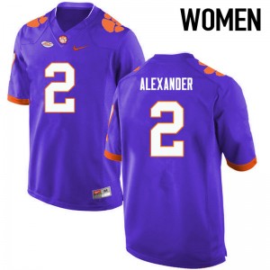Women Mackensie Alexander Purple CFP Champs College Football #2 Jersey 923099-668