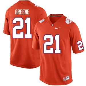 Men Malcolm Greene Orange Clemson College Football #21 Jersey 250125-398