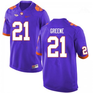 Men Malcolm Greene Purple CFP Champs College Football #21 Jersey 157080-111