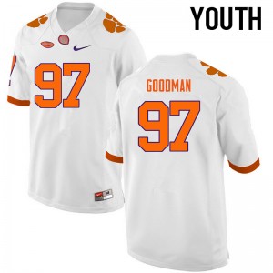 Youth Malliciah Goodman White CFP Champs College Football #97 Jersey 911796-749