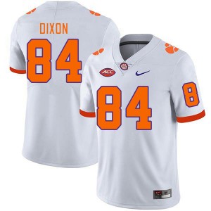 Men Markus Dixon White Clemson College Football #84 Jersey 340720-287