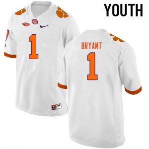 Youth Martavis Bryant White Clemson College Football #1 Jersey 665595-631