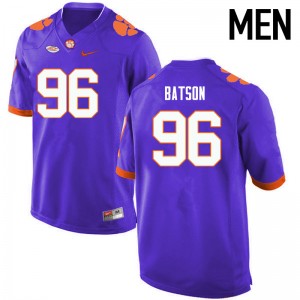 Men Michael Batson Purple CFP Champs College Football #96 Jersey 691716-385