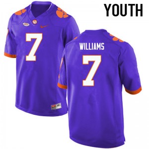 Youth Mike Williams Purple Clemson Tigers College Football #7 Jersey 290441-873